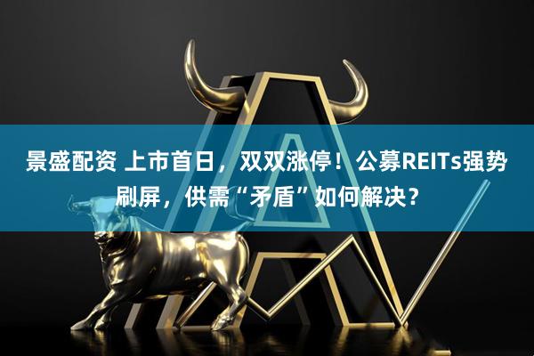 景盛配资 上市首日，双双涨停！公募REITs强势刷屏，供需“矛盾”如何解决？
