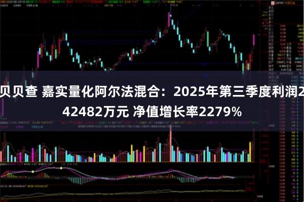 贝贝查 嘉实量化阿尔法混合：2025年第三季度利润242482万元 净值增长率2279%